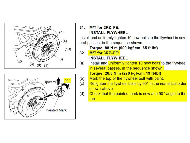 What Torque Should Flywheel Bolts Be At John Lucas Blog