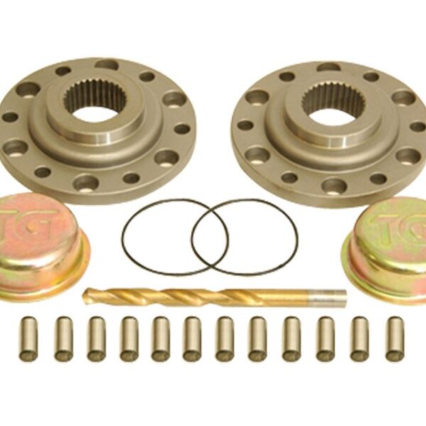 Drive Flange Kit With Dowel Pins Drill Bit And Dust Shield For 79-85 Pickup and 4Runner Trail Gear