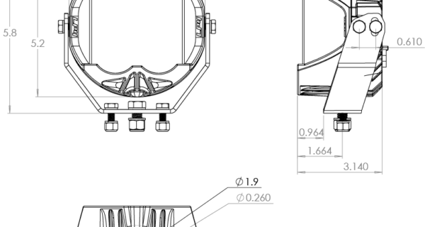 LP4 Pro LED Spot Clear Lens Pair Baja Designs