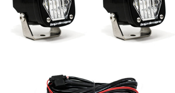 S1 Wide Cornering LED Light with Mounting Bracket Pair Baja Designs