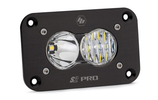 LED Work Light Flush Mount Clear Lens Driving Combo Pattern S2 Pro Baja Designs