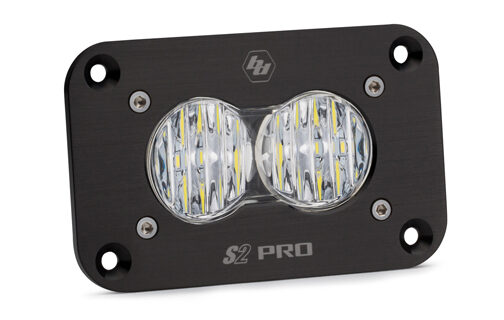 LED Work Light Flush Mount Clear Lens Wide Cornering Pattern S2 Pro Baja Designs