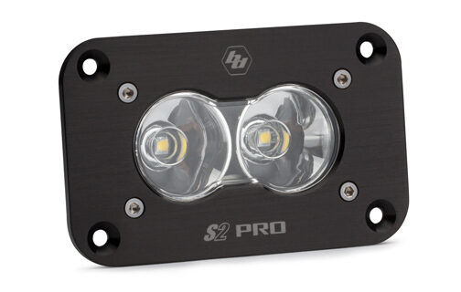 LED Work Light Flush Mount Clear Lens Work/Scene Pattern S2 Pro Baja Designs