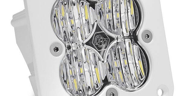 Flush Mount LED Light Pod White Clear Lens Wide Cornering Pattern Squadron Pro Baja Designs