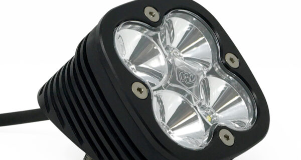 Flush Mount LED Light Pod Angled Black Clear Lens Work/Scene Pattern Squadron Pro Baja Designs