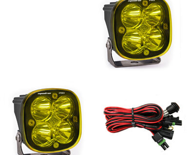 LED Light Pods Amber Lens Spot Pattern Pair Squadron Pro Series Baja Designs