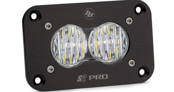 LED Work Light Clear Lens Wide Cornering Pattern Flush Mount Each S2 Sport Baja Designs