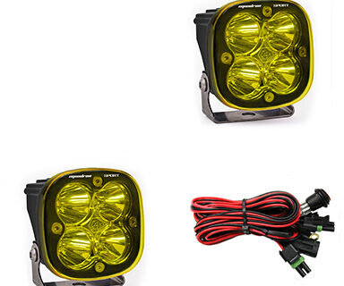 LED Light Pods Amber Lens Spot Pair Squadron Sport Baja Designs