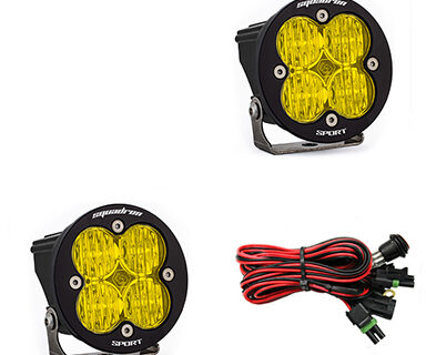 LED Light Pods Amber Lens Wide Cornering Pair Squadron R Sport Baja Designs