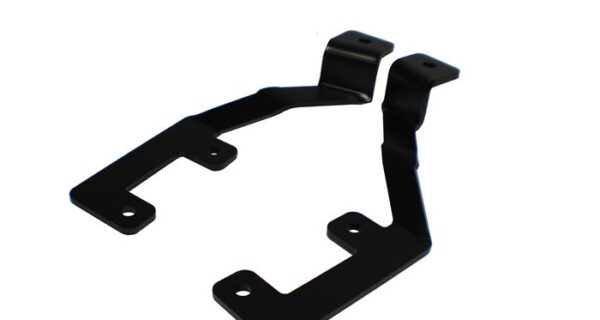 GM Colorado/Canyon Hood Mount Light Brackets 15-18 Colorado/Canyon Black Steel Baja Designs