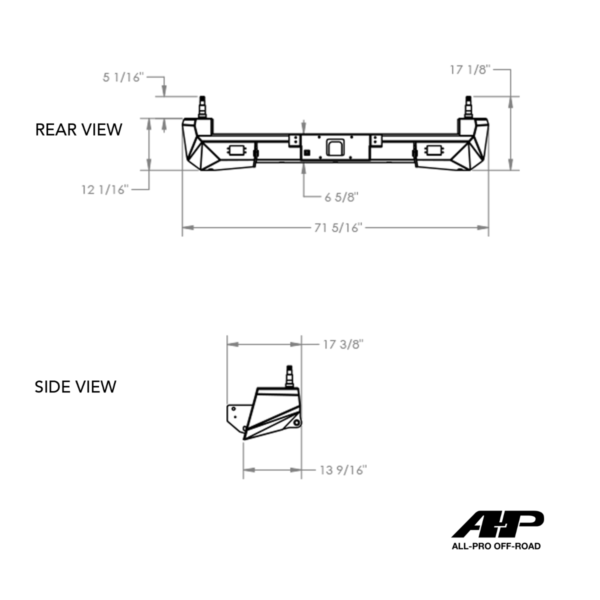 05-15 Tacoma High Clearance Dual Swing-Out Bumper -All Pro Off Road - Image 31