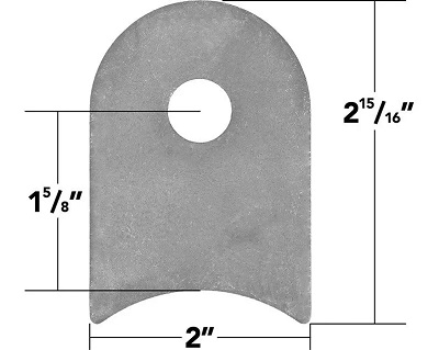 Weld On Flat Tab 3 Cope (10 Pack)