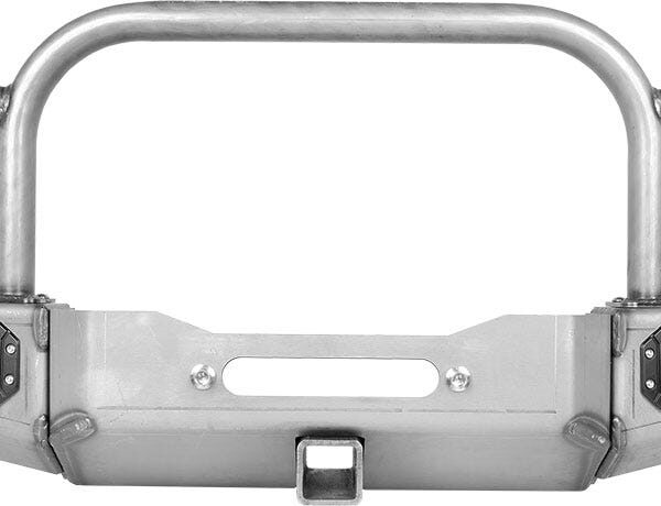 Suzuki Samurai Front Bumpers – Winch Plate | Short Ends with Stubby Ends | Grill and Headlight Guard | BARE