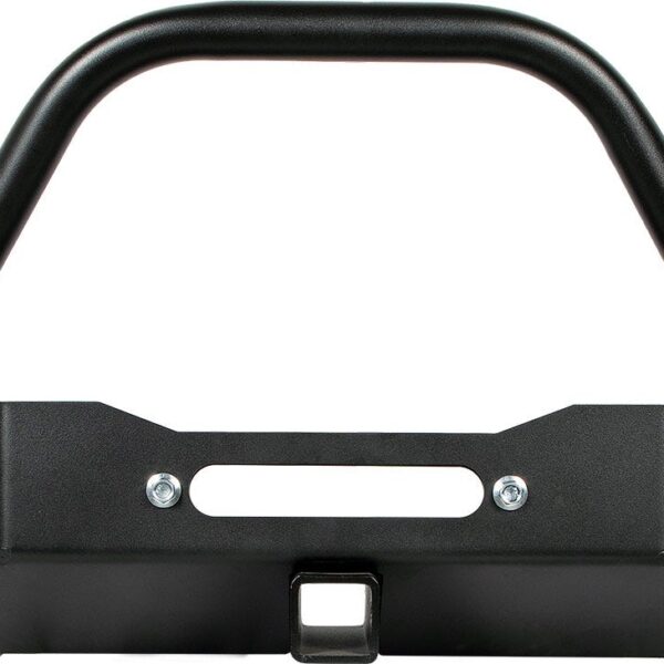 Suzuki Samurai Front Bumpers – Winch Plate | Short Ends | Double Bend Stinger | Black Powder Coat